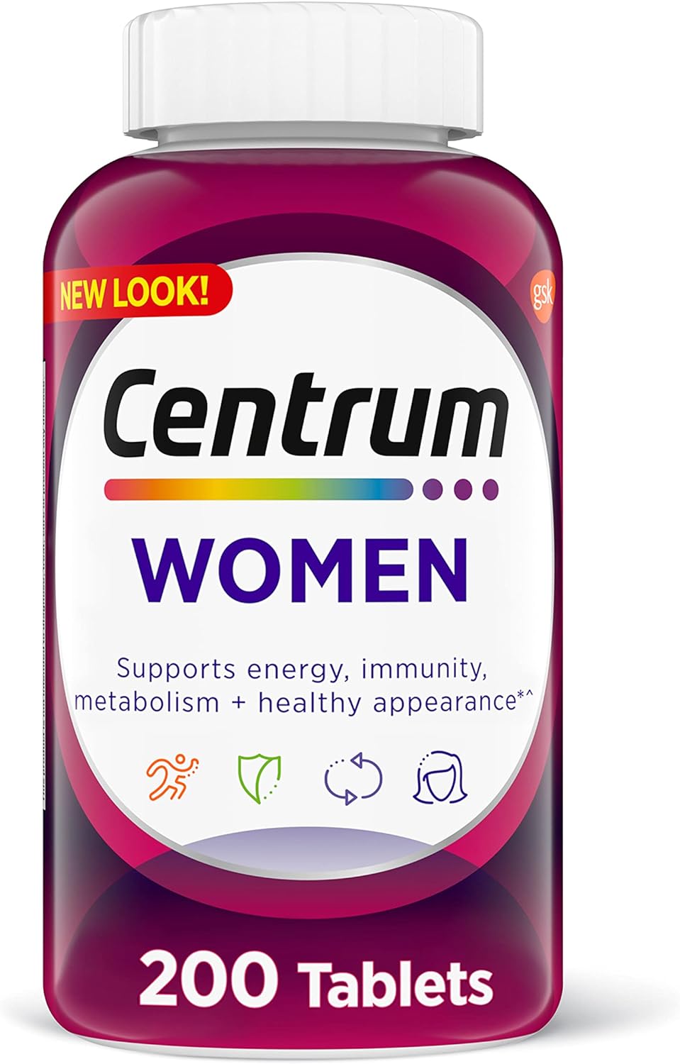 Centrum 善存 女士 多種維維他命種礦物質補充劑片 200粒裝 平行進口 24年7月到期-Suchprice® 優價網