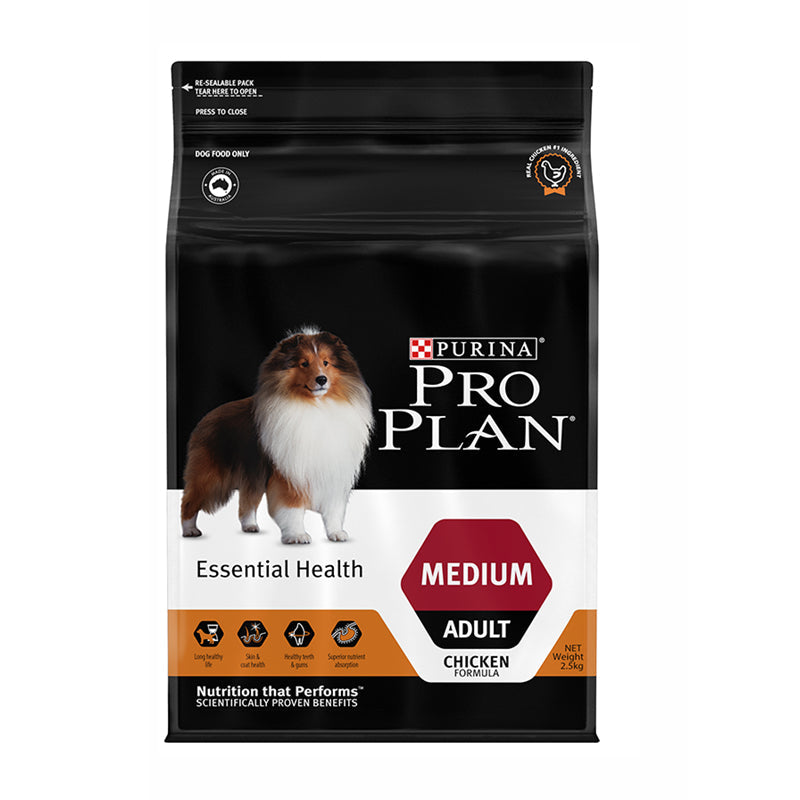 PRO PLAN 中型成犬配方（雞肉）中型成犬 10-25kg 狗乾糧 袋裝-3kg-1袋-Suchprice® 優價網