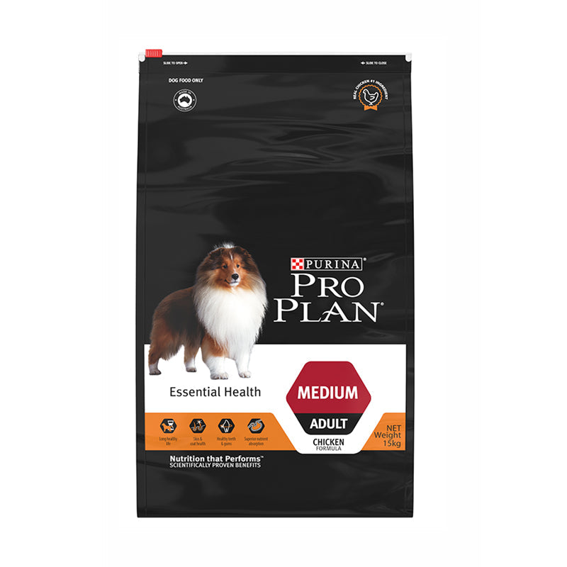 PRO PLAN 中型成犬配方（雞肉）中型成犬 10-25kg 狗乾糧 袋裝-15kg-1袋-Suchprice® 優價網