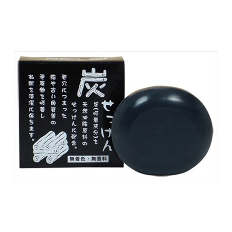 CHINOSHIO地之塩社 木炭皂, 100g, 肥皂 洗面皂 沐浴皂 日本製造-Suchprice® 優價網