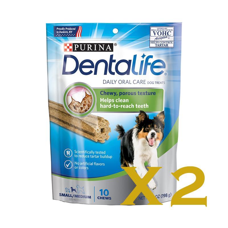Dentalife 狗狗潔齒棒 小型及中型犬 20-40磅 專用 袋裝 7oz 10條-Suchprice® 優價網