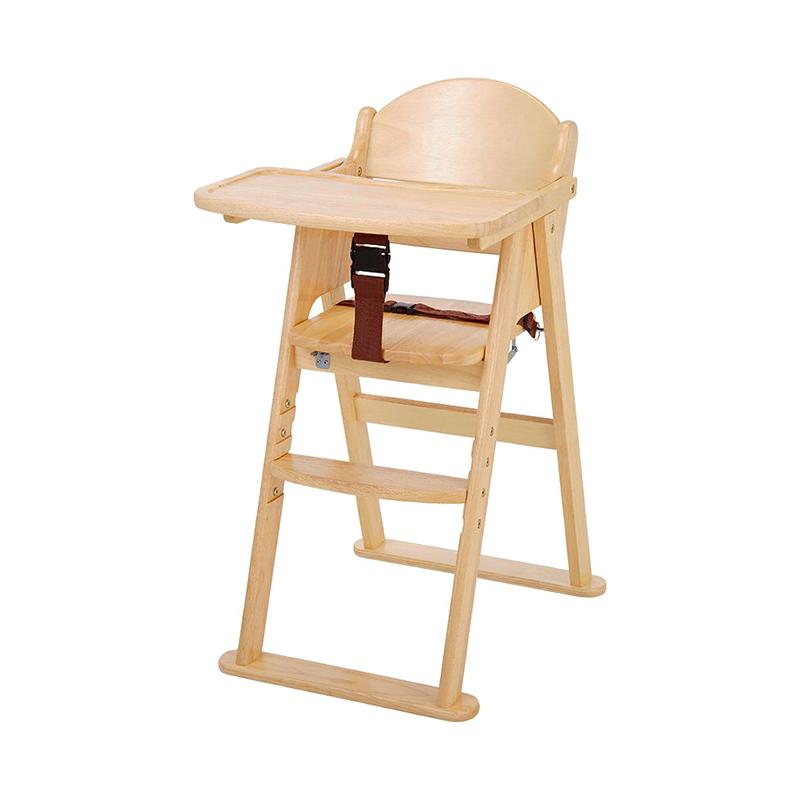 Katoji CENA 可摺疊兒童餐椅 已安裝 日本進口-自然色-木座位-Suchprice® 優價網