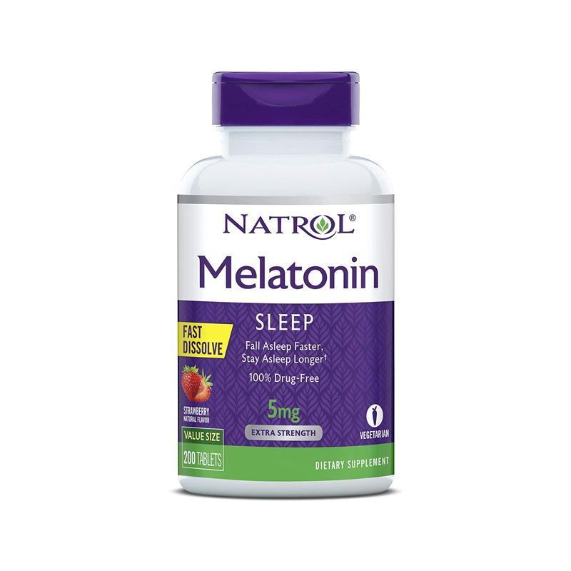 Natrol Melatonin 5mg Strawberry Fast Dissolve 200 Tablets-Suchprice® 優價網