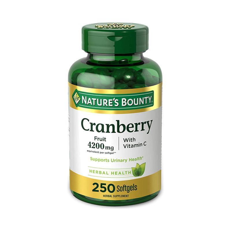Nature's Bounty Cranberry Pills with Vitamin C 250 Softgels-Suchprice® 優價網