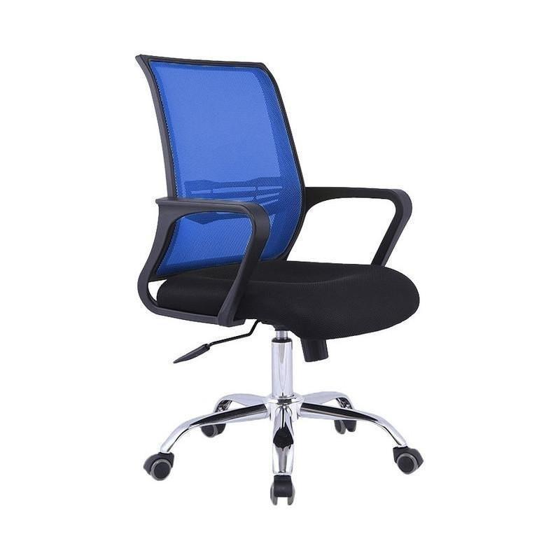 ProWork® C30 辦公椅 電腦椅 電鍍鋼腳-藍色 Blue-自己裝(紙箱包裝)-Suchprice® 優價網
