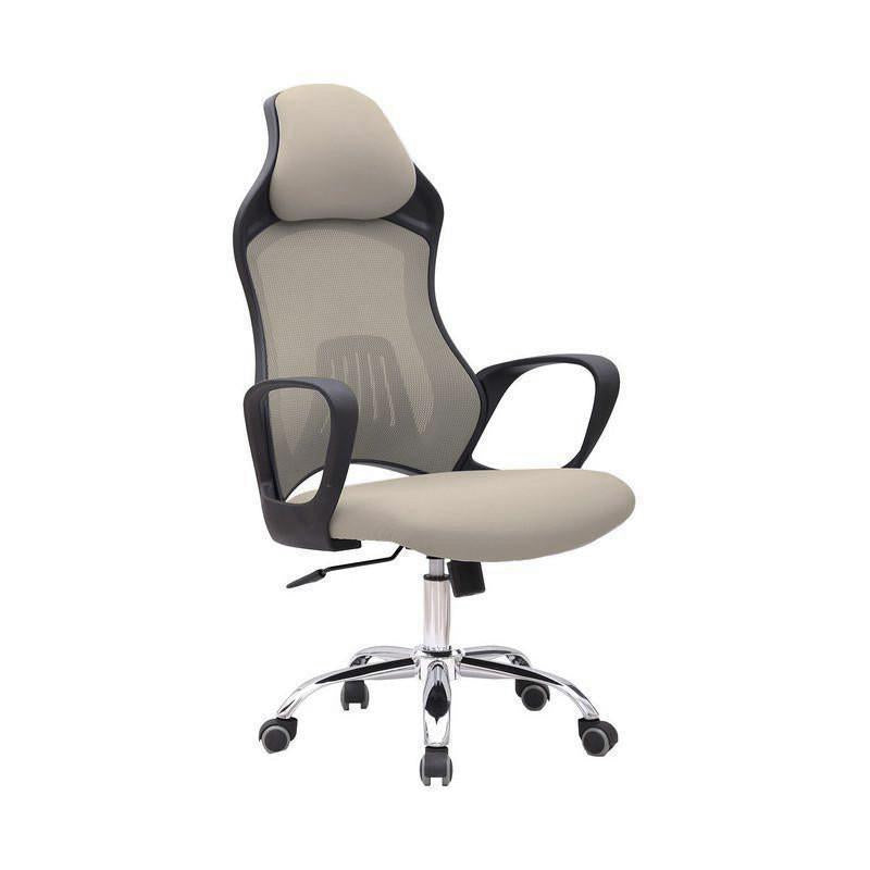 ProWork® D38 辦公椅 電腦椅 電鍍鋼腳-灰色 Grey-自己裝(紙箱包裝)-Suchprice® 優價網