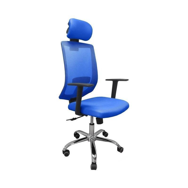 ProWork® D51 辦公椅 電腦椅 電鍍鋼腳-藍色 Blue-自己裝(紙箱包裝)-Suchprice® 優價網