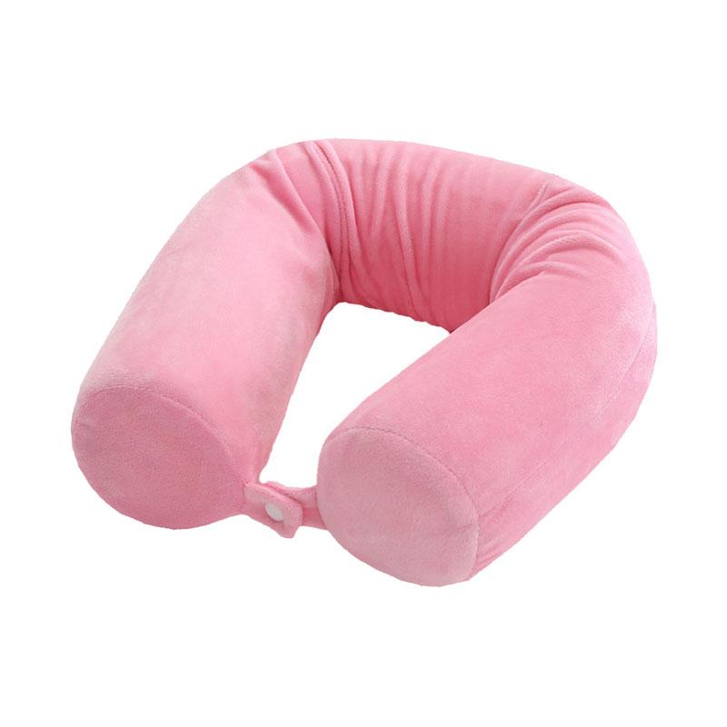 Suchprice® 優價網 多功能記憶海綿頸枕 腰枕-Pink-Suchprice® 優價網