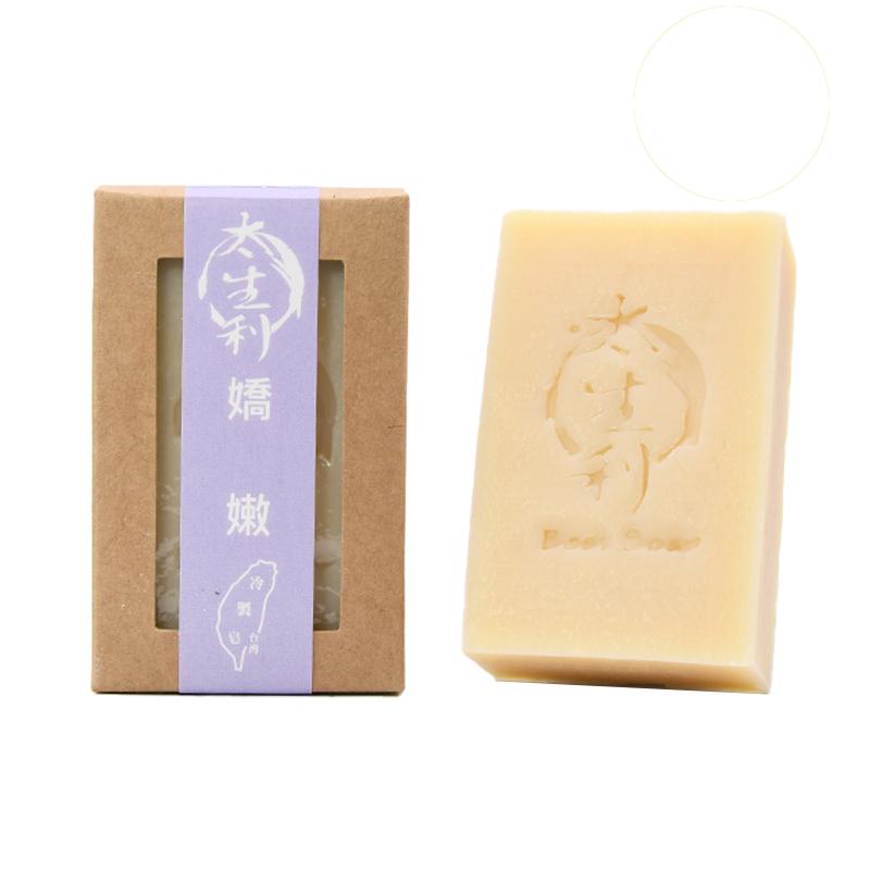 太生利 嬌嫩皂 台灣冷製手工皂 保濕呵護 100g（附送起泡袋1個）-1件-Suchprice® 優價網