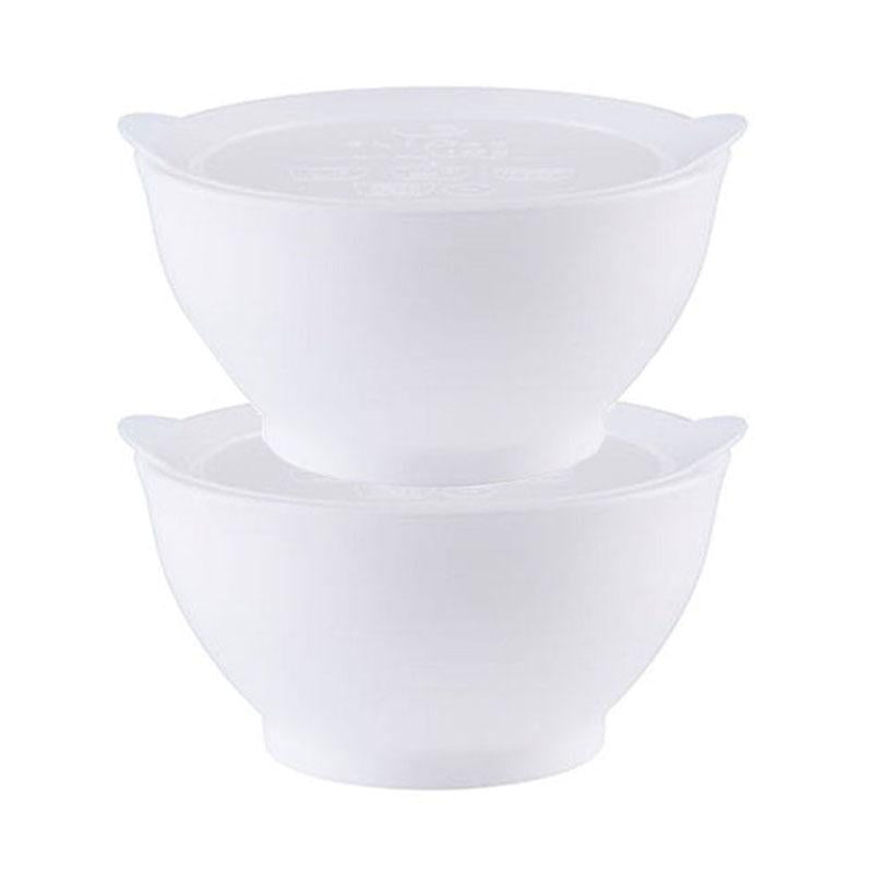 eLipse Bowl 第一階段 8安士有蓋膠碗 2個裝-白色-Suchprice® 優價網